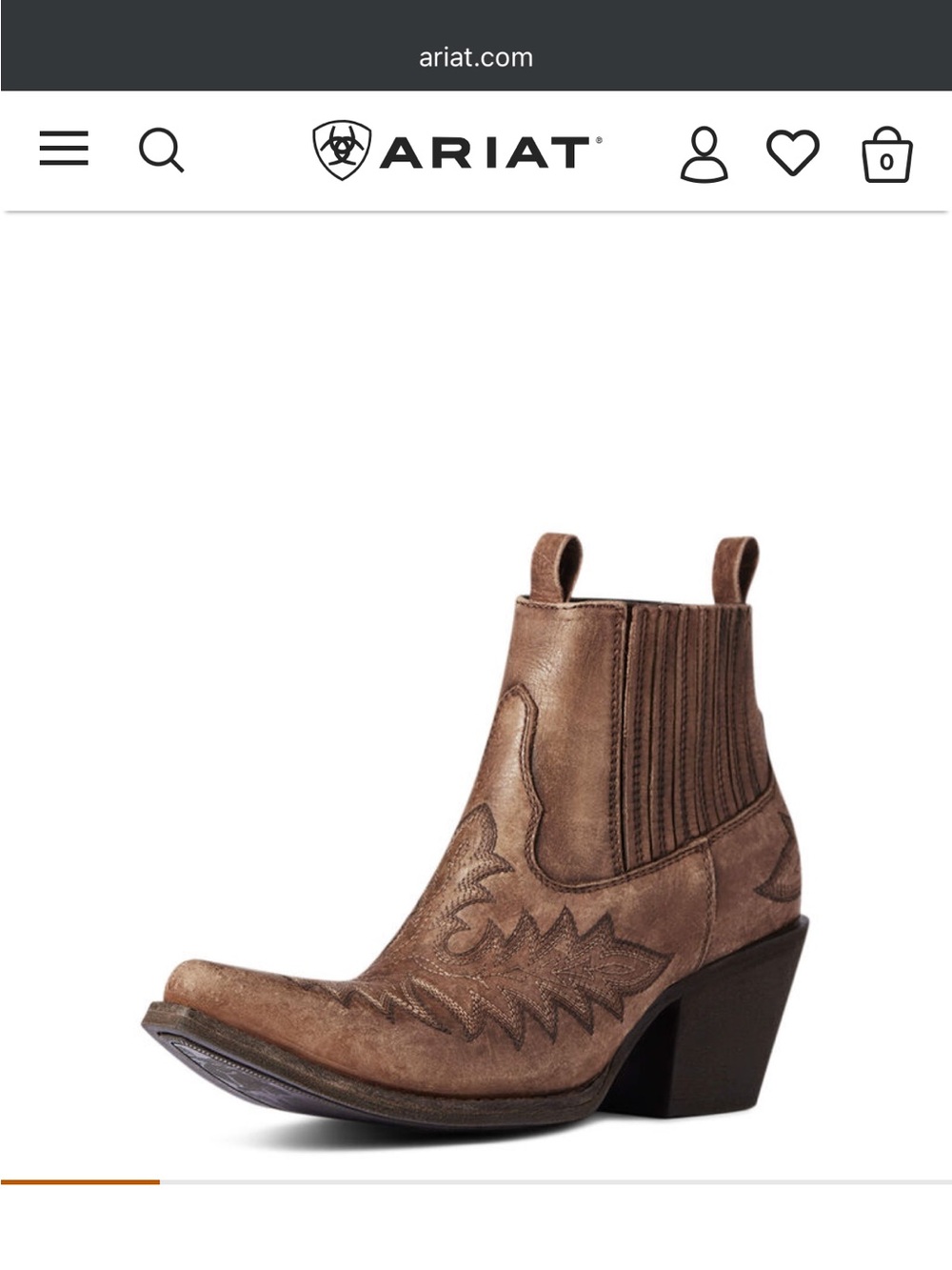 Ariat Scarlet cowboy ankle boot- discontinued. These Are Sooooo Cute!! - Picture 2 of 6